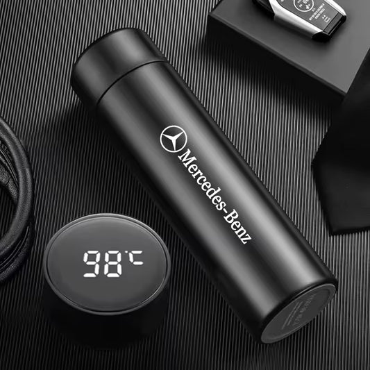 Black Mercedes-Benz thermos bottle