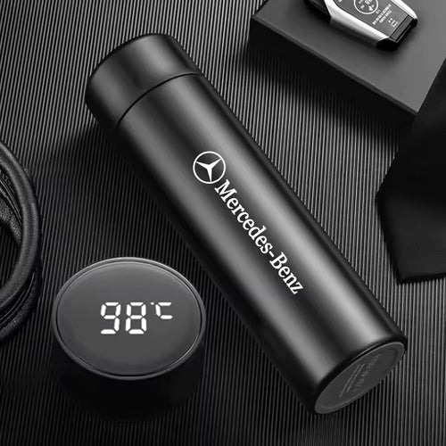 Black Mercedes-Benz thermos bottle
