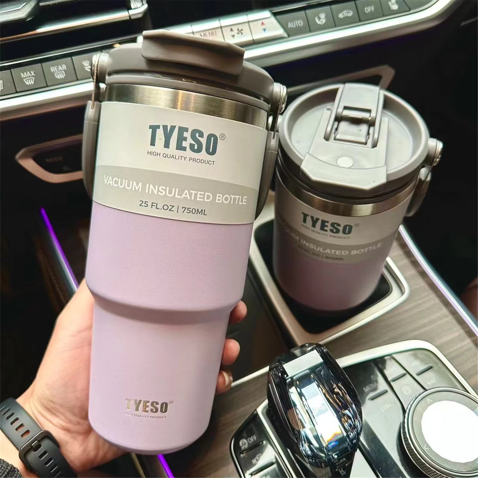 Pink tyeso vacuum insulated bottle