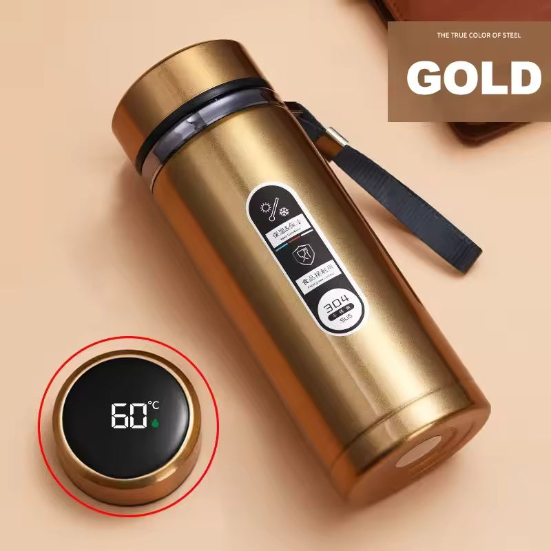 Smart Thermos Bottle – Gold