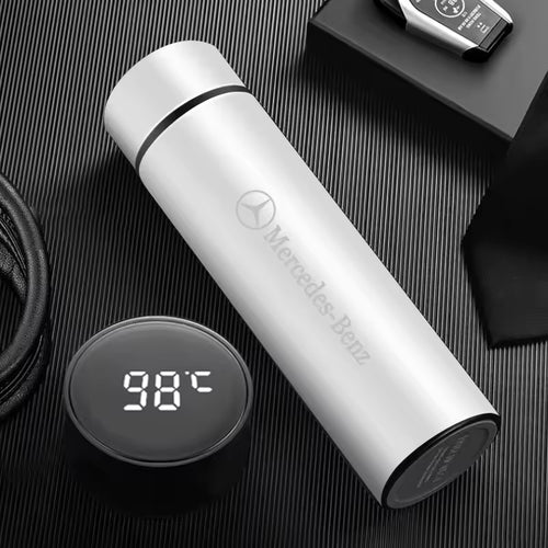 White Mercedes-Benz thermos bottle